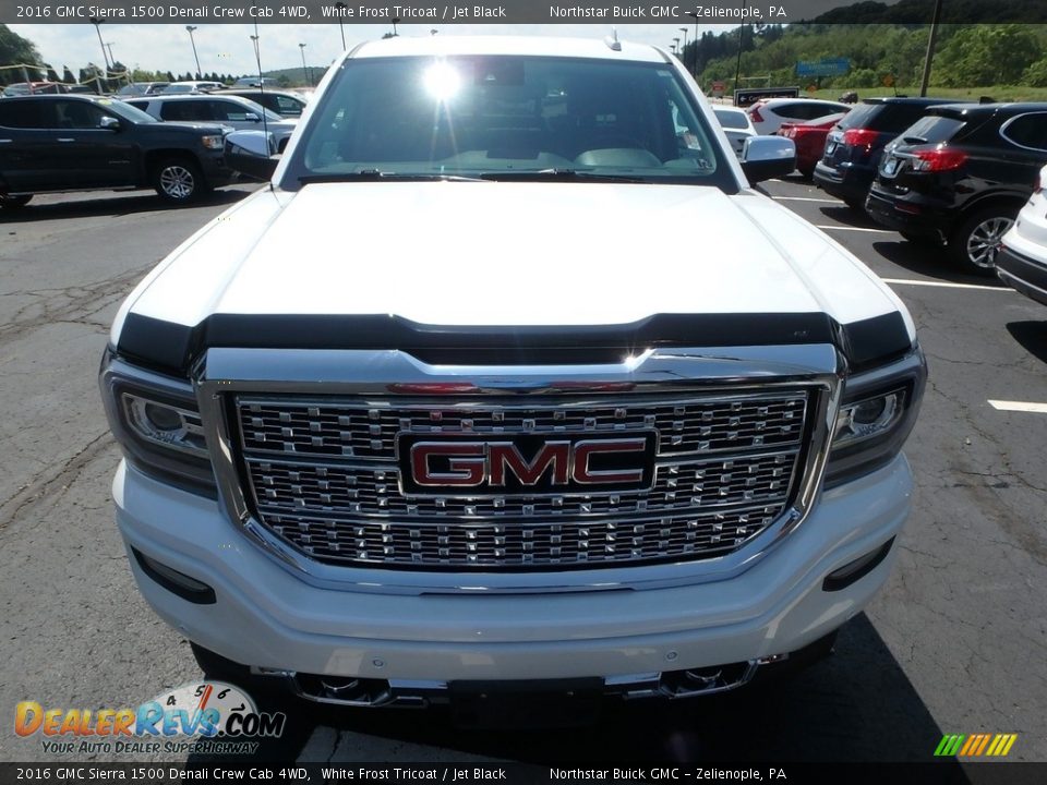 2016 GMC Sierra 1500 Denali Crew Cab 4WD White Frost Tricoat / Jet Black Photo #3