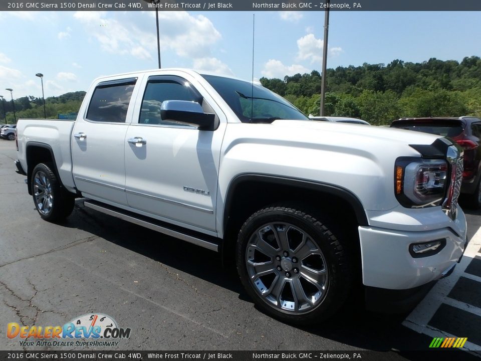 2016 GMC Sierra 1500 Denali Crew Cab 4WD White Frost Tricoat / Jet Black Photo #4