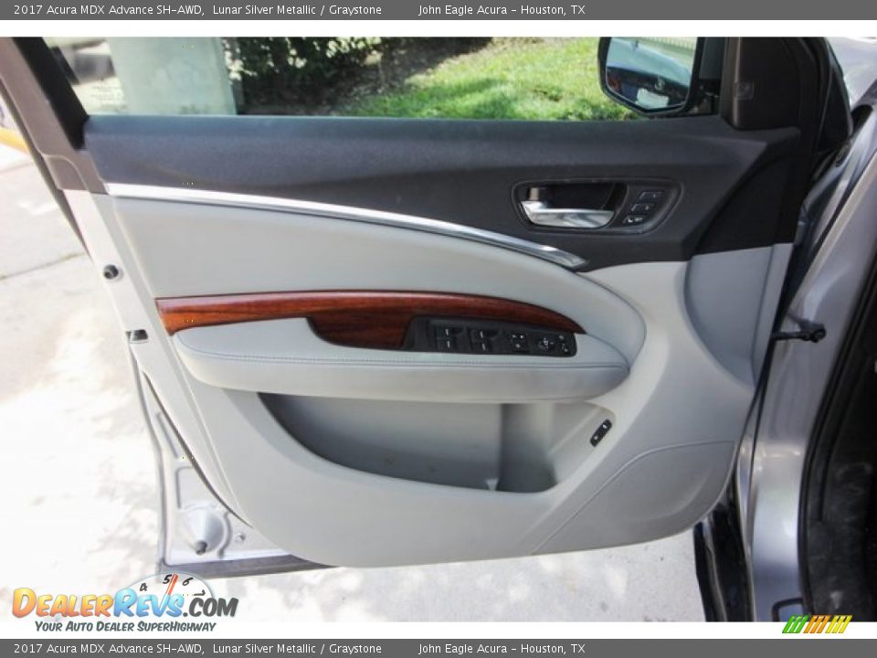 2017 Acura MDX Advance SH-AWD Lunar Silver Metallic / Graystone Photo #18