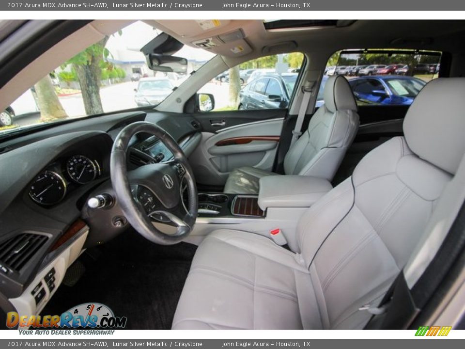 2017 Acura MDX Advance SH-AWD Lunar Silver Metallic / Graystone Photo #19
