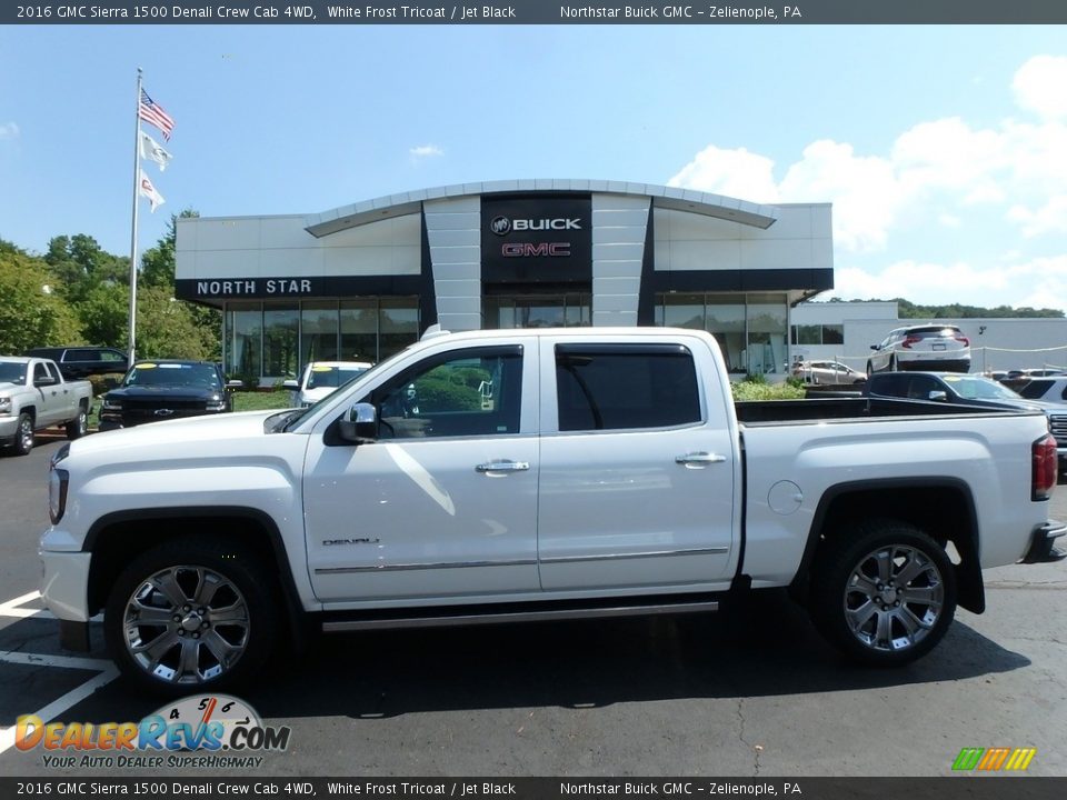 2016 GMC Sierra 1500 Denali Crew Cab 4WD White Frost Tricoat / Jet Black Photo #11