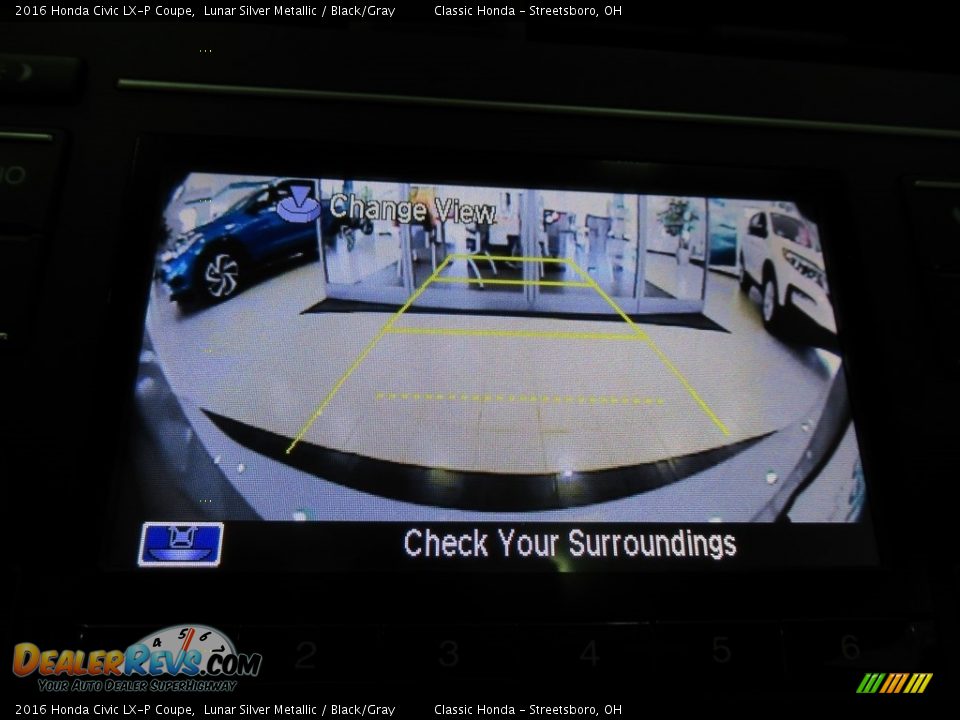 2016 Honda Civic LX-P Coupe Lunar Silver Metallic / Black/Gray Photo #30