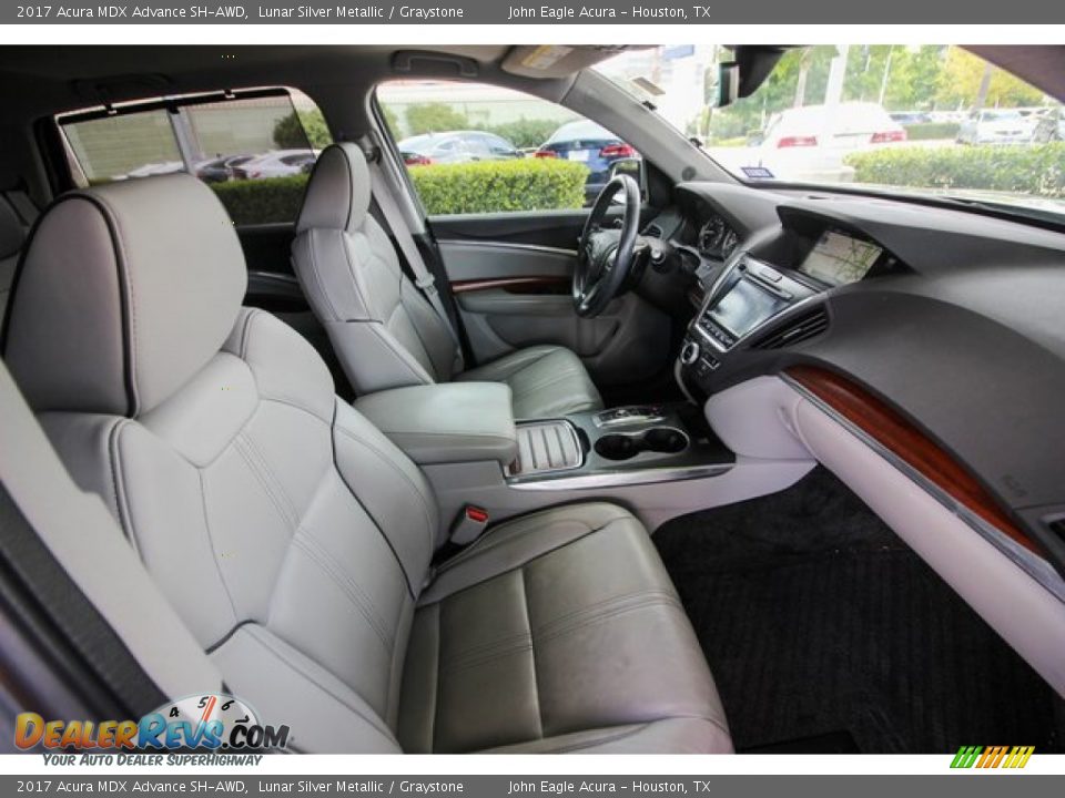2017 Acura MDX Advance SH-AWD Lunar Silver Metallic / Graystone Photo #26