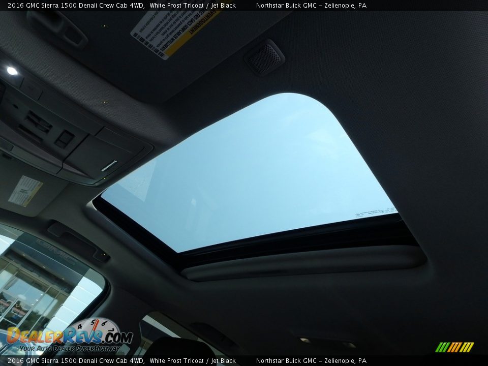 2016 GMC Sierra 1500 Denali Crew Cab 4WD White Frost Tricoat / Jet Black Photo #14