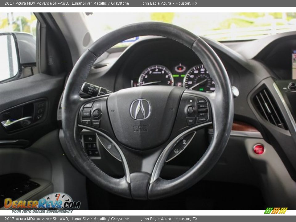 2017 Acura MDX Advance SH-AWD Lunar Silver Metallic / Graystone Photo #31