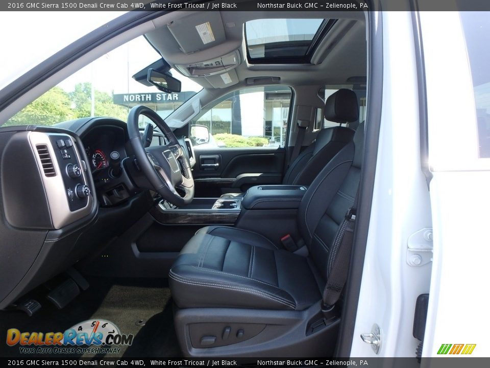 2016 GMC Sierra 1500 Denali Crew Cab 4WD White Frost Tricoat / Jet Black Photo #17