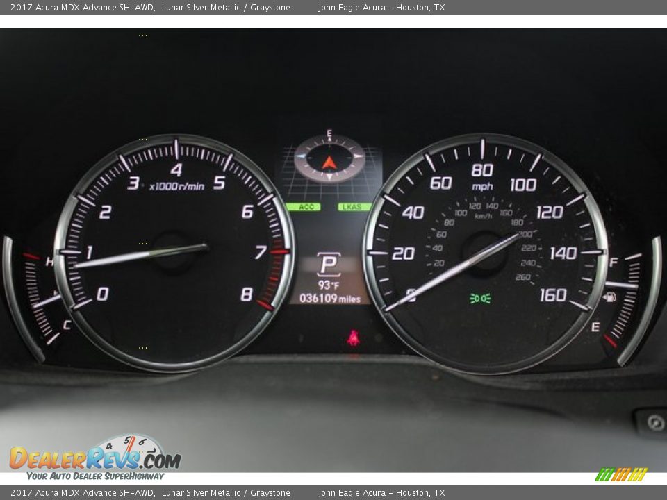 2017 Acura MDX Advance SH-AWD Lunar Silver Metallic / Graystone Photo #34