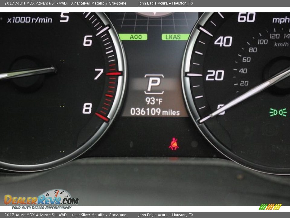 2017 Acura MDX Advance SH-AWD Lunar Silver Metallic / Graystone Photo #35