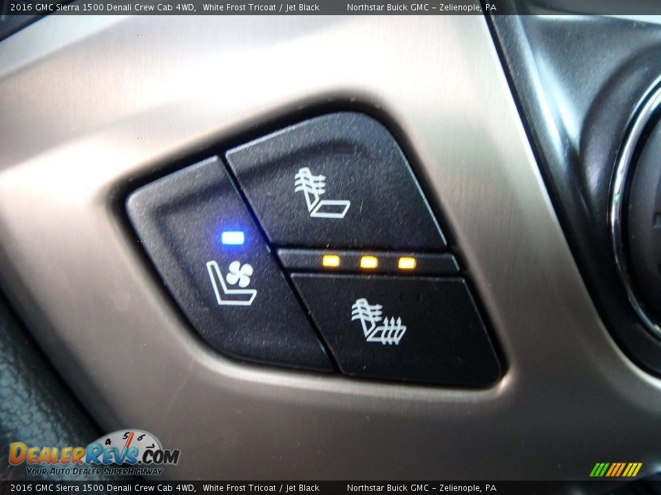 2016 GMC Sierra 1500 Denali Crew Cab 4WD White Frost Tricoat / Jet Black Photo #25