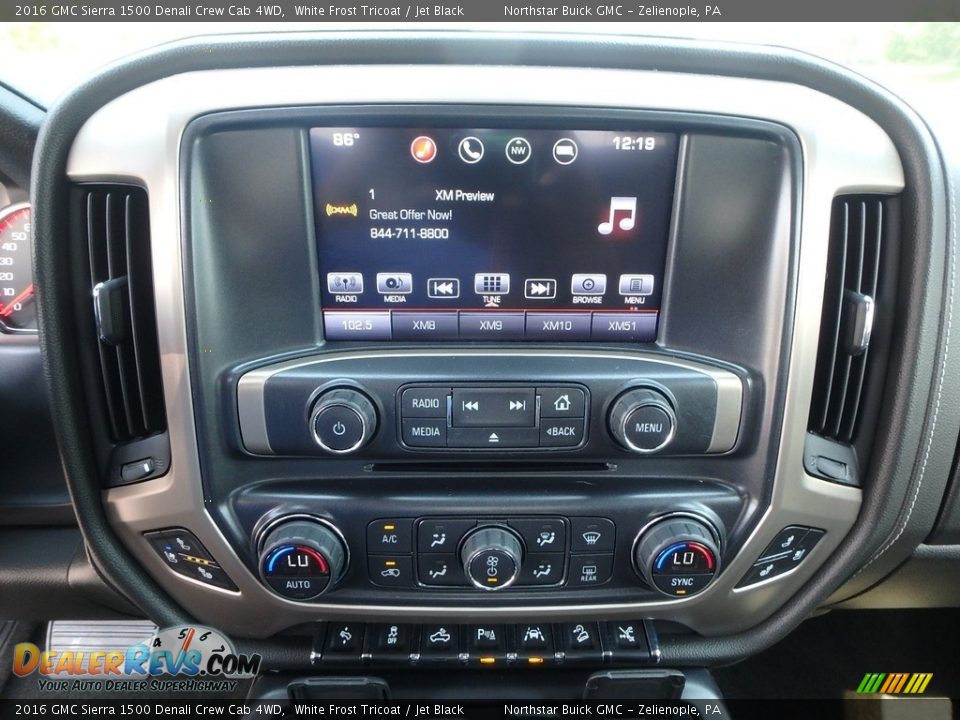 2016 GMC Sierra 1500 Denali Crew Cab 4WD White Frost Tricoat / Jet Black Photo #26