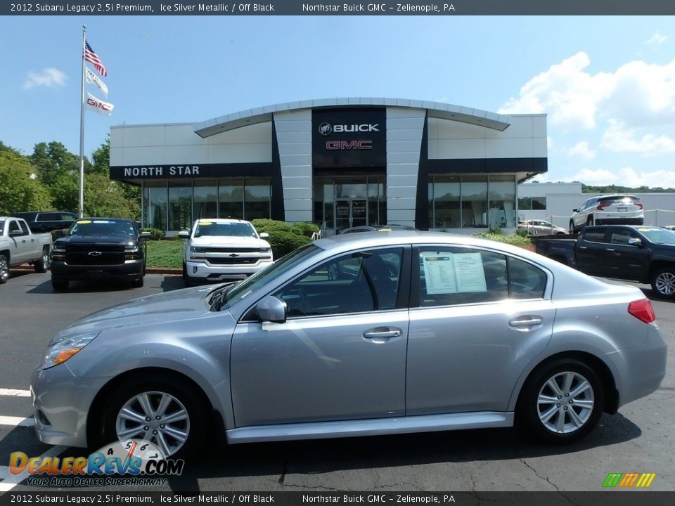 2012 Subaru Legacy 2.5i Premium Ice Silver Metallic / Off Black Photo #1