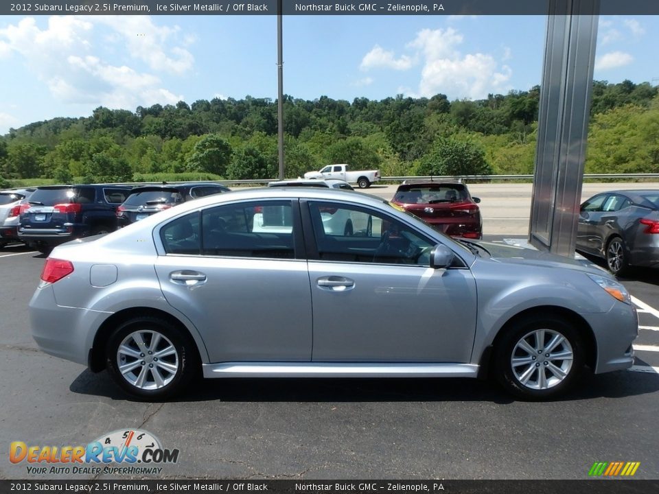 2012 Subaru Legacy 2.5i Premium Ice Silver Metallic / Off Black Photo #5