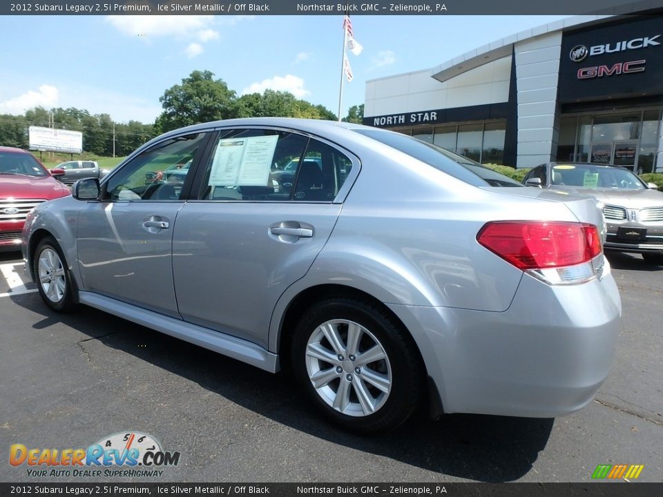 2012 Subaru Legacy 2.5i Premium Ice Silver Metallic / Off Black Photo #12