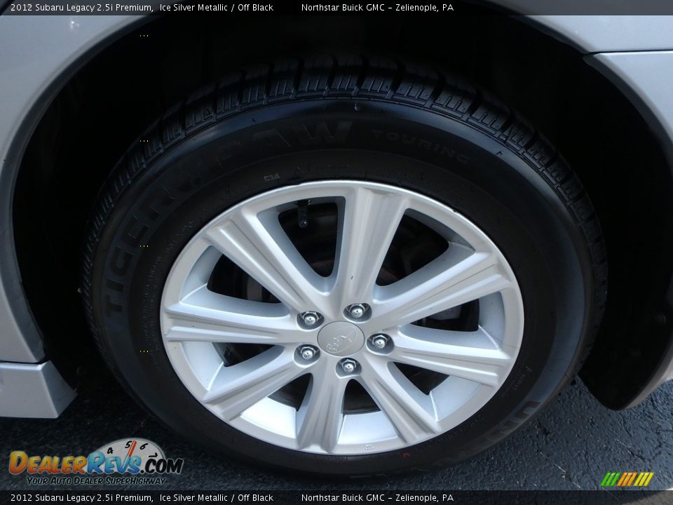 2012 Subaru Legacy 2.5i Premium Ice Silver Metallic / Off Black Photo #14