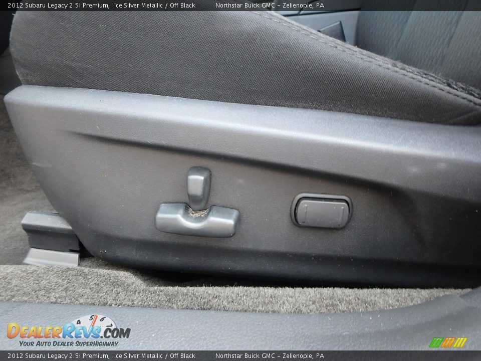 2012 Subaru Legacy 2.5i Premium Ice Silver Metallic / Off Black Photo #15