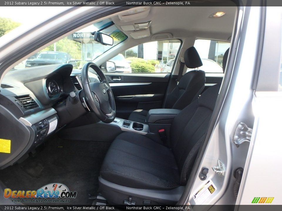 2012 Subaru Legacy 2.5i Premium Ice Silver Metallic / Off Black Photo #17