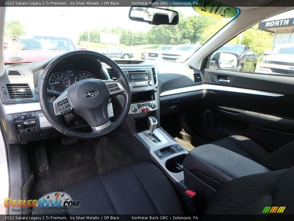 2012 Subaru Legacy 2.5i Premium Ice Silver Metallic / Off Black Photo #19