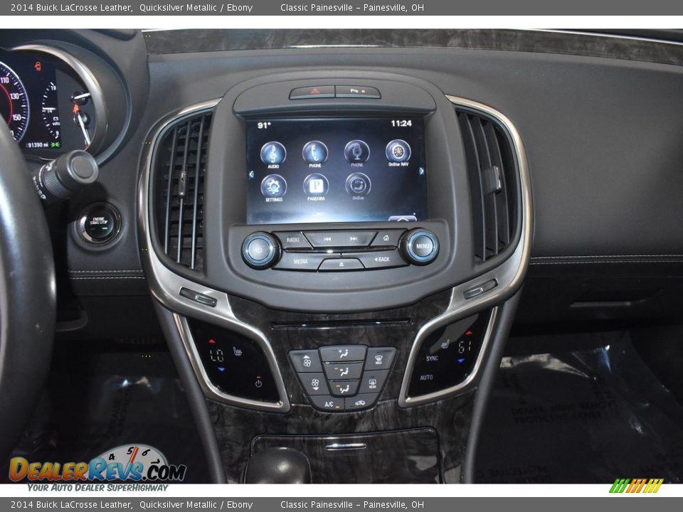 2014 Buick LaCrosse Leather Quicksilver Metallic / Ebony Photo #14