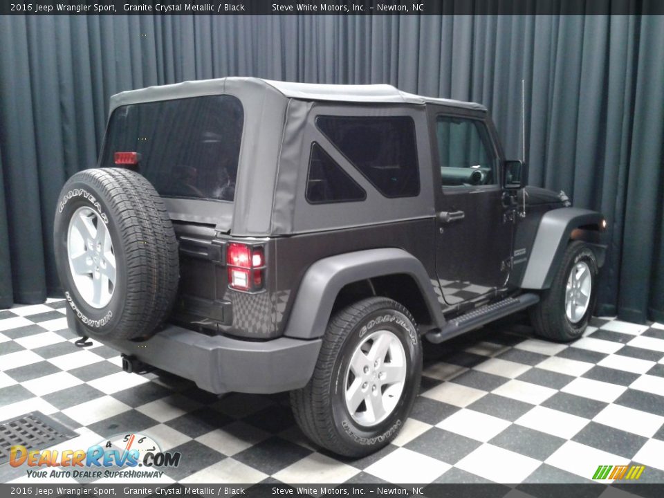 2016 Jeep Wrangler Sport Granite Crystal Metallic / Black Photo #6