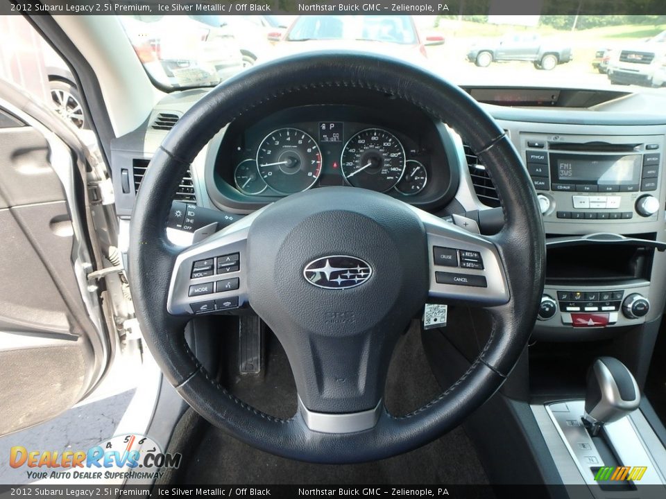 2012 Subaru Legacy 2.5i Premium Ice Silver Metallic / Off Black Photo #22