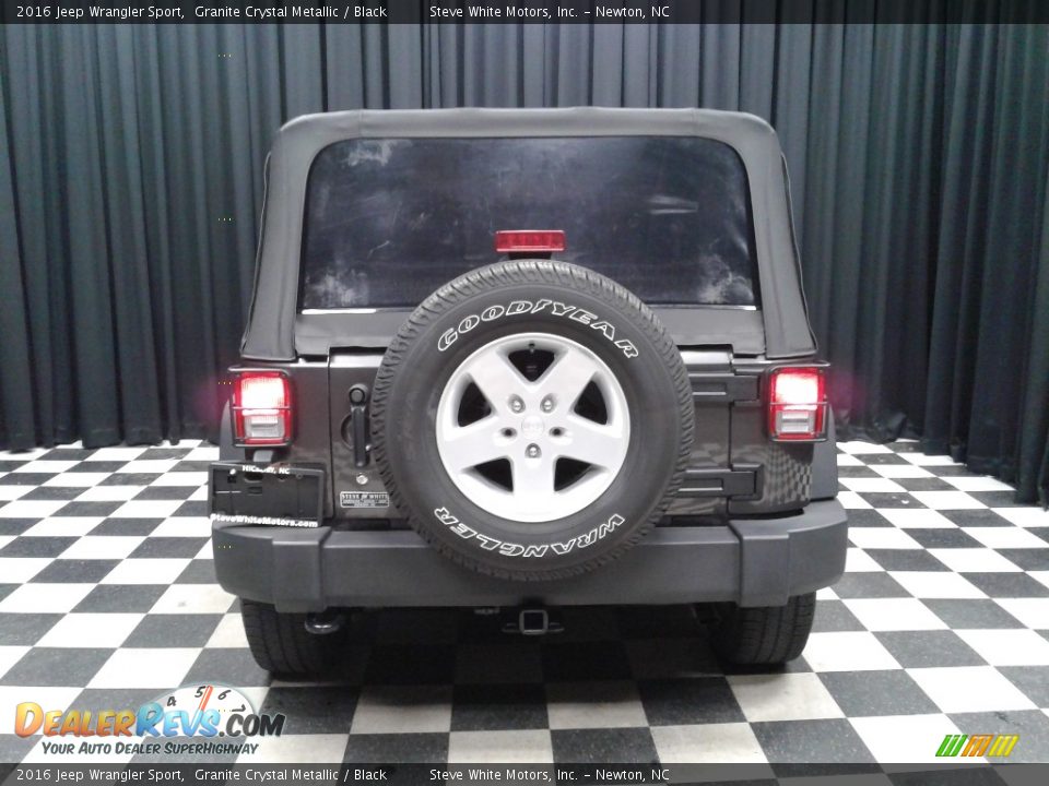2016 Jeep Wrangler Sport Granite Crystal Metallic / Black Photo #7