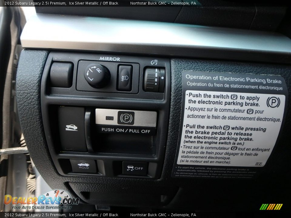 2012 Subaru Legacy 2.5i Premium Ice Silver Metallic / Off Black Photo #23