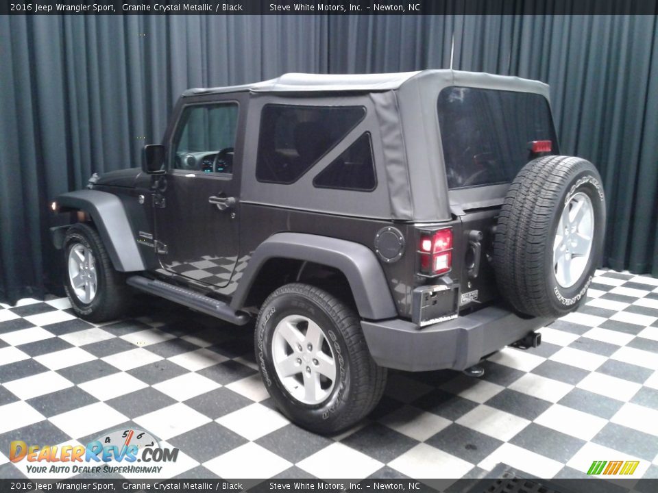 2016 Jeep Wrangler Sport Granite Crystal Metallic / Black Photo #8