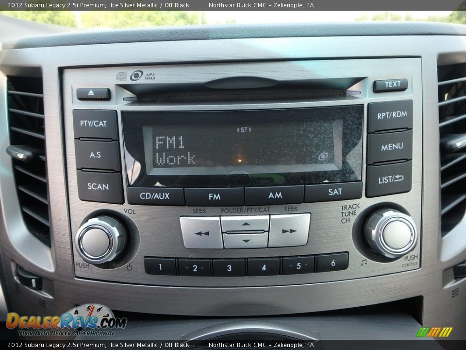 2012 Subaru Legacy 2.5i Premium Ice Silver Metallic / Off Black Photo #27