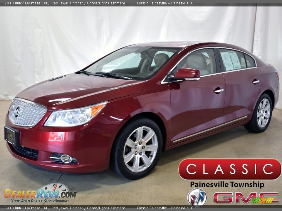 2010 Buick LaCrosse CXL Red Jewel Tintcoat / Cocoa/Light Cashmere Photo #1