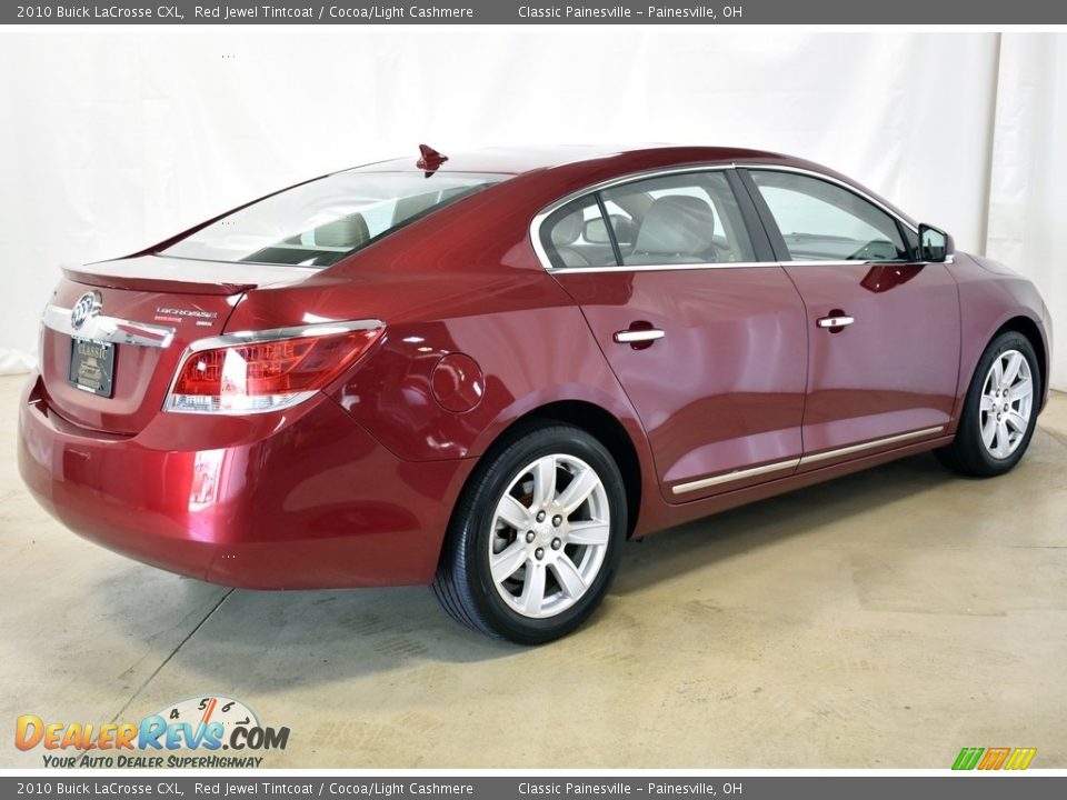 2010 Buick LaCrosse CXL Red Jewel Tintcoat / Cocoa/Light Cashmere Photo #2