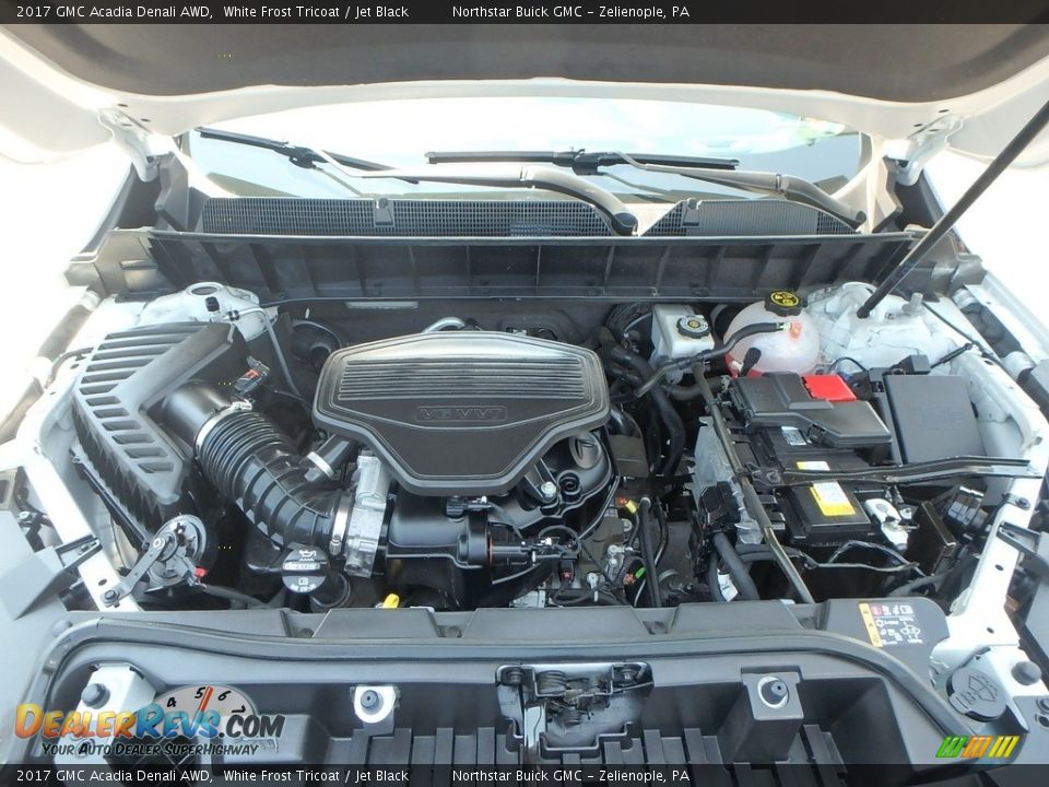 2017 GMC Acadia Denali AWD White Frost Tricoat / Jet Black Photo #2