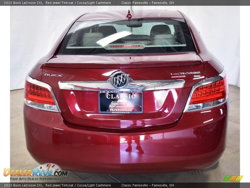 2010 Buick LaCrosse CXL Red Jewel Tintcoat / Cocoa/Light Cashmere Photo #3