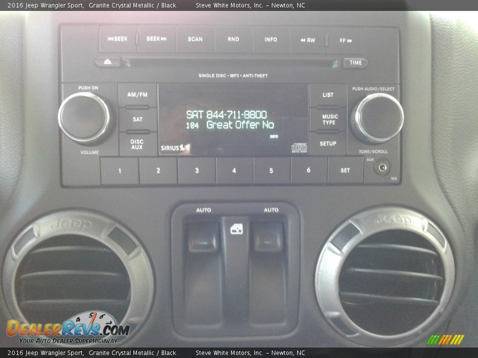 2016 Jeep Wrangler Sport Granite Crystal Metallic / Black Photo #20