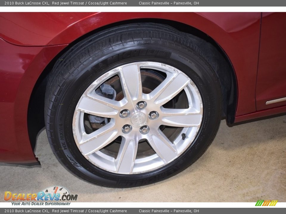 2010 Buick LaCrosse CXL Red Jewel Tintcoat / Cocoa/Light Cashmere Photo #5