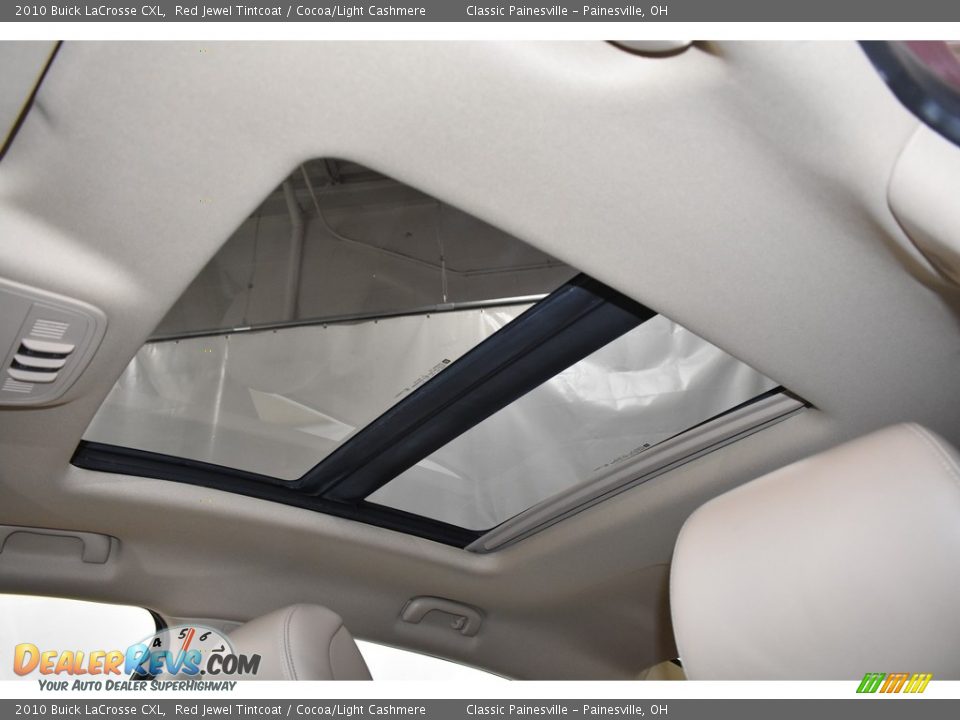 2010 Buick LaCrosse CXL Red Jewel Tintcoat / Cocoa/Light Cashmere Photo #6