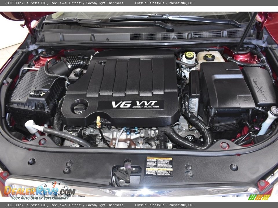 2010 Buick LaCrosse CXL Red Jewel Tintcoat / Cocoa/Light Cashmere Photo #7