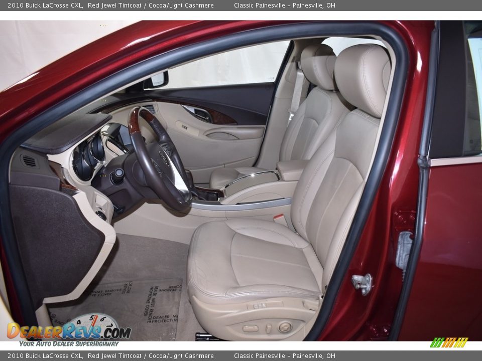 2010 Buick LaCrosse CXL Red Jewel Tintcoat / Cocoa/Light Cashmere Photo #8