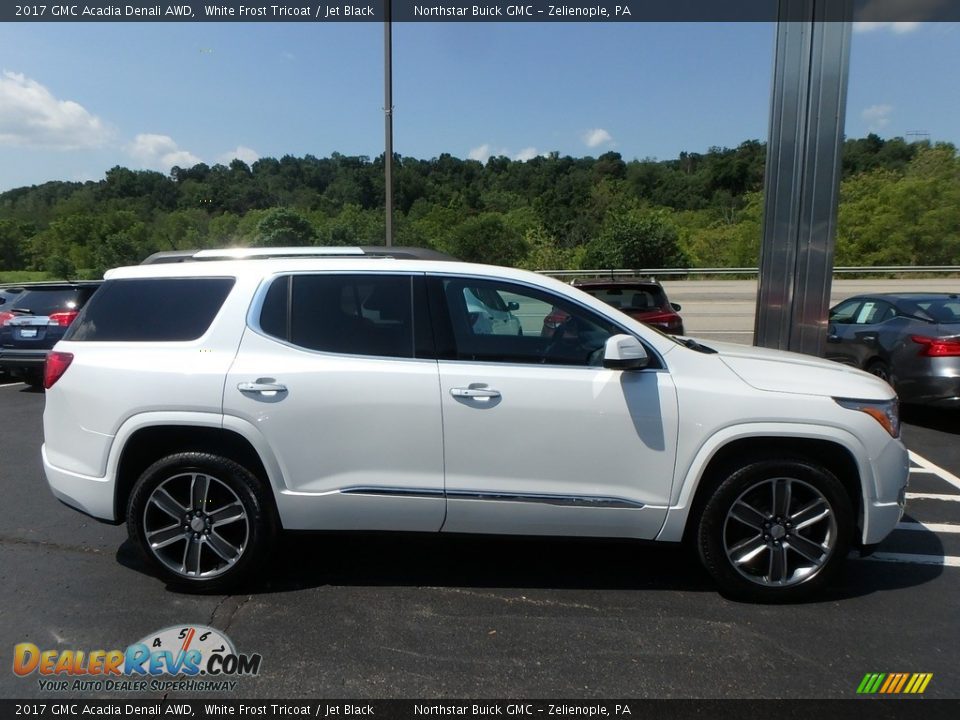 2017 GMC Acadia Denali AWD White Frost Tricoat / Jet Black Photo #5
