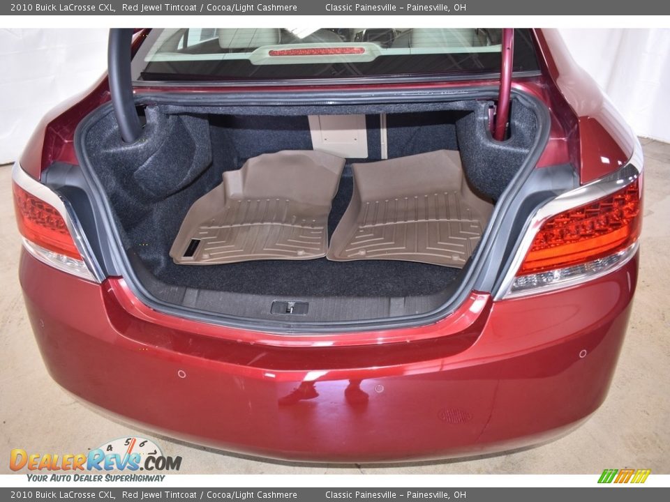 2010 Buick LaCrosse CXL Red Jewel Tintcoat / Cocoa/Light Cashmere Photo #10