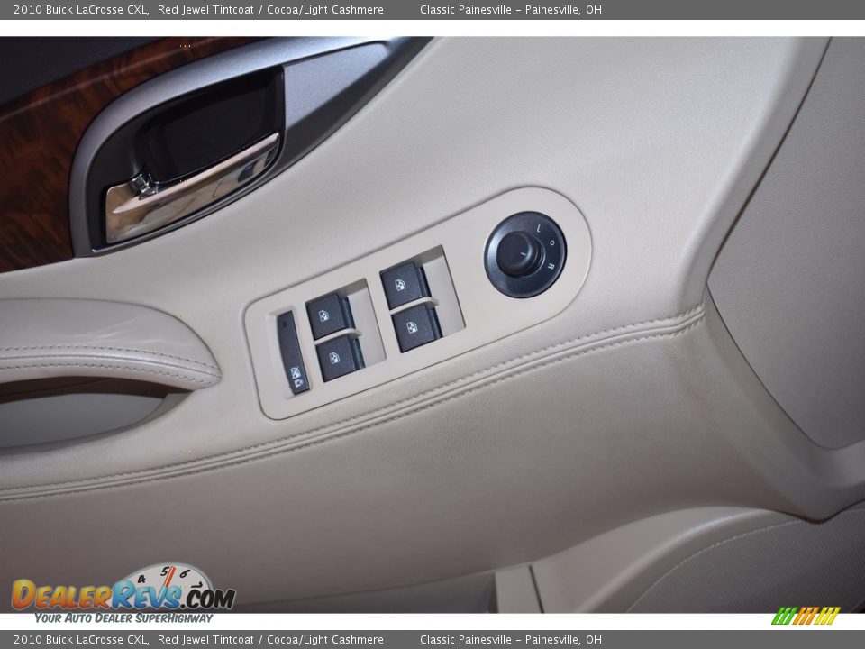 2010 Buick LaCrosse CXL Red Jewel Tintcoat / Cocoa/Light Cashmere Photo #11