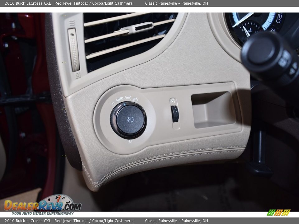2010 Buick LaCrosse CXL Red Jewel Tintcoat / Cocoa/Light Cashmere Photo #12