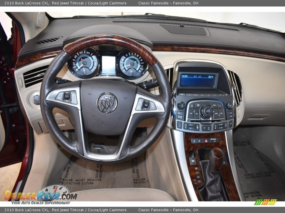 2010 Buick LaCrosse CXL Red Jewel Tintcoat / Cocoa/Light Cashmere Photo #13