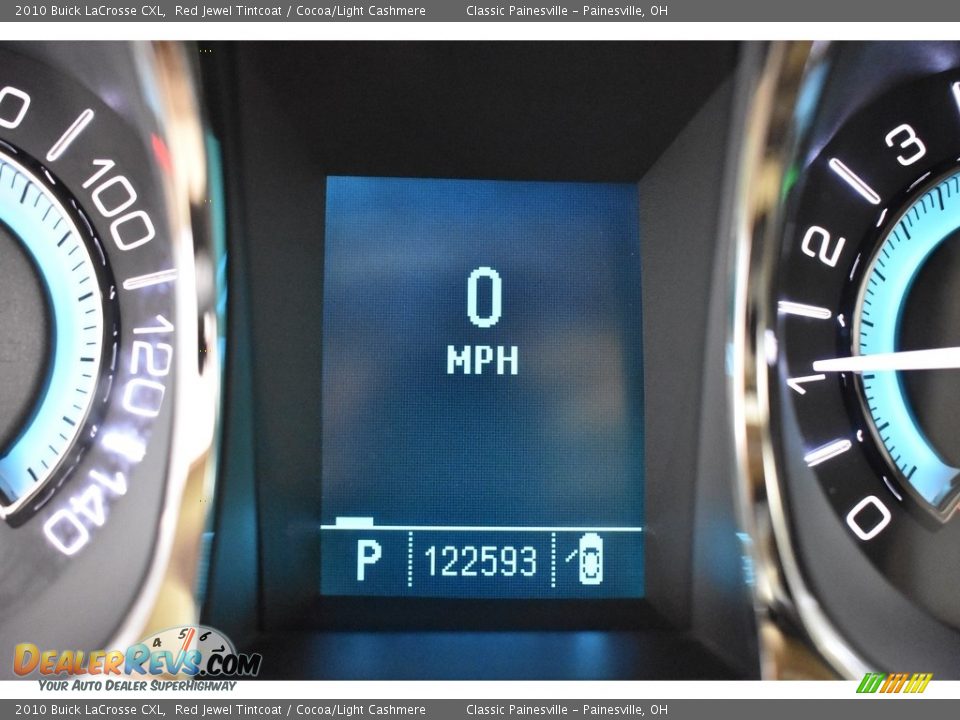 2010 Buick LaCrosse CXL Red Jewel Tintcoat / Cocoa/Light Cashmere Photo #16