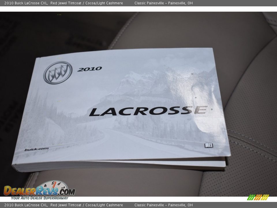 2010 Buick LaCrosse CXL Red Jewel Tintcoat / Cocoa/Light Cashmere Photo #17