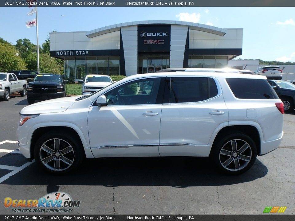 2017 GMC Acadia Denali AWD White Frost Tricoat / Jet Black Photo #13