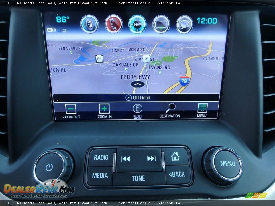 2017 GMC Acadia Denali AWD White Frost Tricoat / Jet Black Photo #27