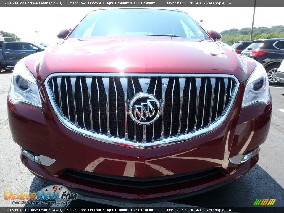 2016 Buick Enclave Leather AWD Crimson Red Tintcoat / Light Titanium/Dark Titanium Photo #3