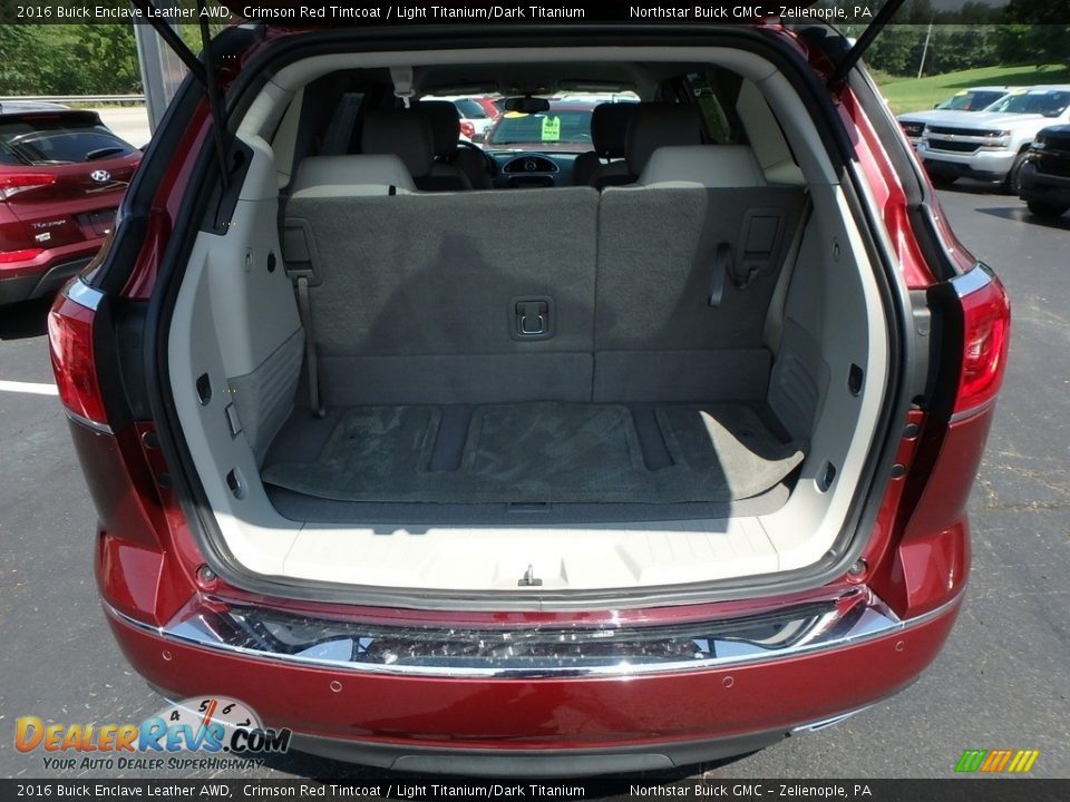 2016 Buick Enclave Leather AWD Crimson Red Tintcoat / Light Titanium/Dark Titanium Photo #10