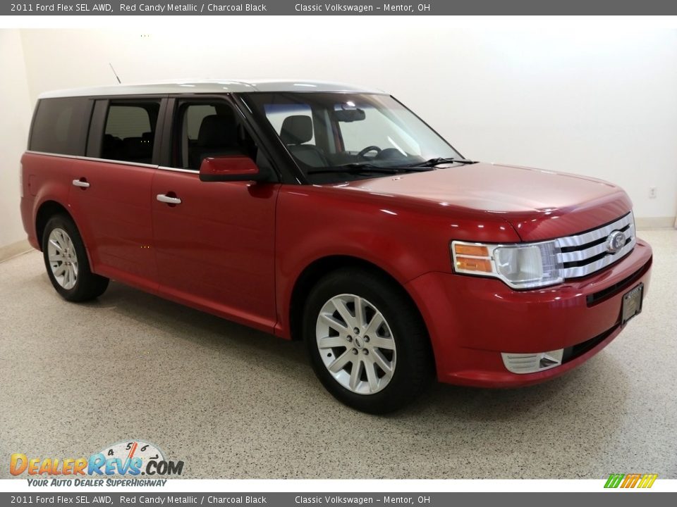 2011 Ford Flex SEL AWD Red Candy Metallic / Charcoal Black Photo #1