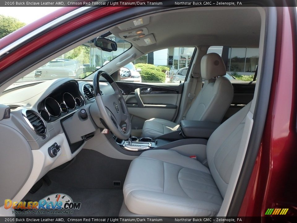 2016 Buick Enclave Leather AWD Crimson Red Tintcoat / Light Titanium/Dark Titanium Photo #17